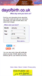 Mobile Screenshot of dayofbirth.co.uk